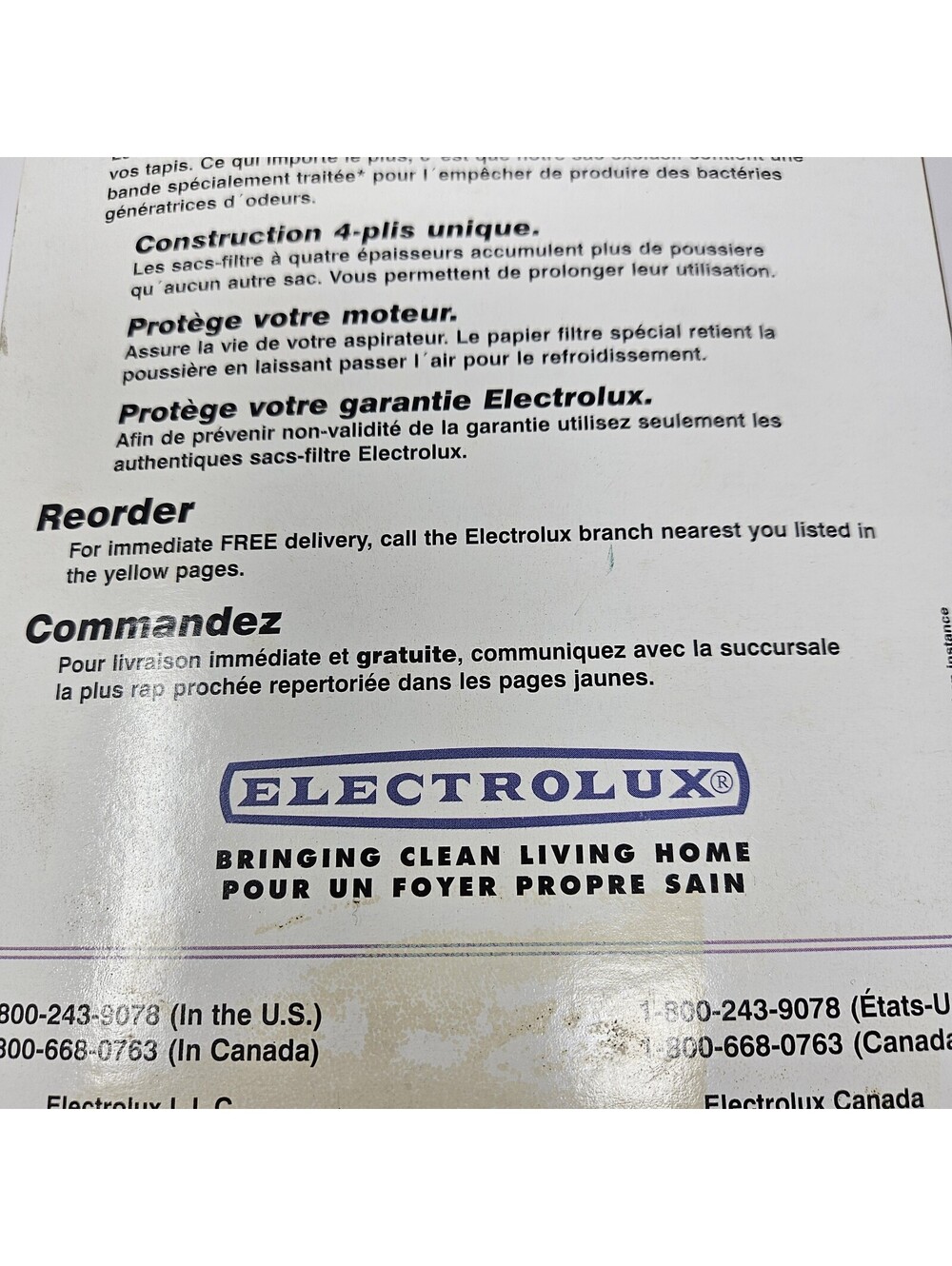 Electrolux Vacuum Bags Style U Germ Grabber 23 Pack 4 Ply Genuine Vntg Open Box - Picture 4 of 5